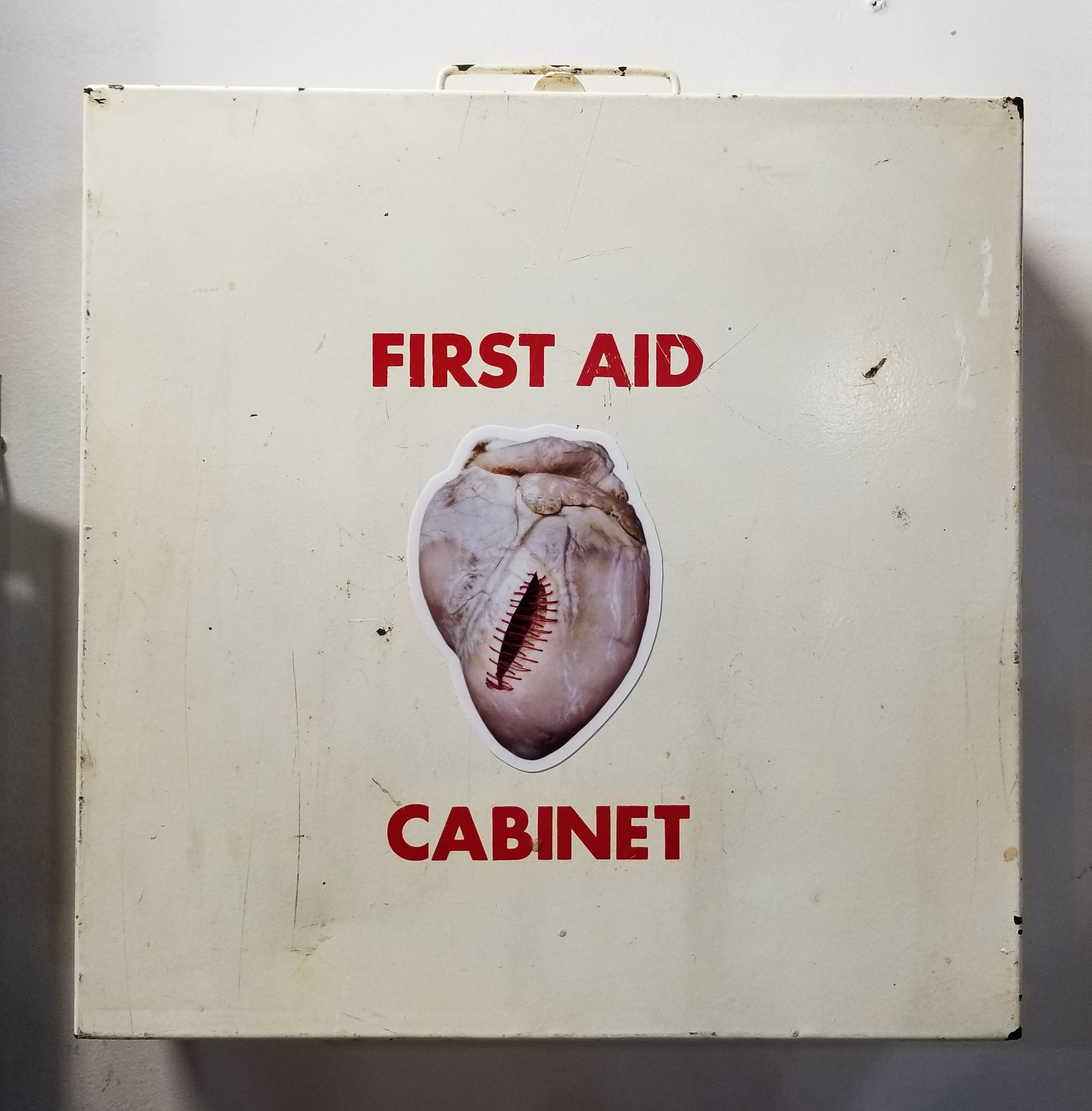 Stitched Heart Vinyl Sticker