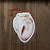Stitched Heart Vinyl Sticker