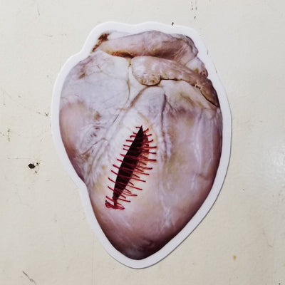 Stitched Heart Vinyl Sticker